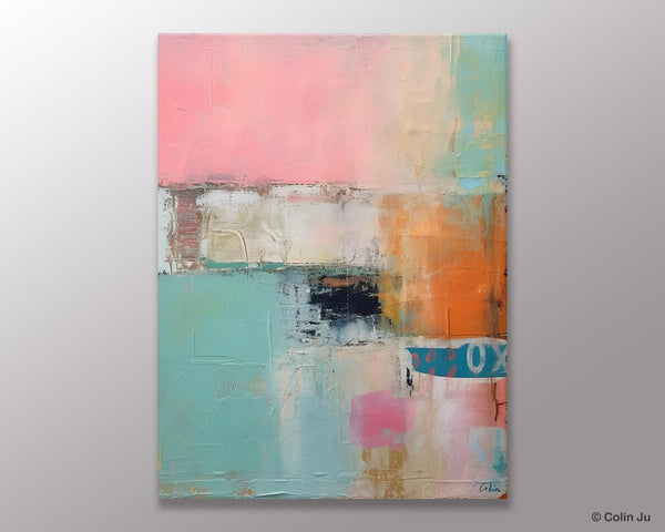 Canvas Paintings for Dining Room, Oversized Modern Wall Art, Acrylic Painting on Canvas, Contemporary Paintings, Original Abstract Paintings-Paintingforhome