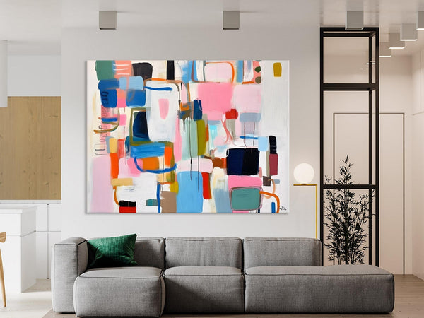 Large Wall Art Ideas for Living Room, Hand Painted Canvas Art, Oversized Canvas Paintings, Original Abstract Art, Contemporary Acrylic Art-Paintingforhome