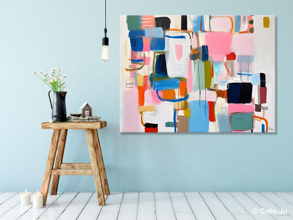 Large Wall Art Ideas for Living Room, Hand Painted Canvas Art, Oversized Canvas Paintings, Original Abstract Art, Contemporary Acrylic Art-Paintingforhome