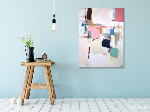 Abstract Painting on Canvas, Contemporary Acrylic Paintings, Extra Large Canvas Painting for Bedroom, Original Abstract Wall Art for Sale-Paintingforhome