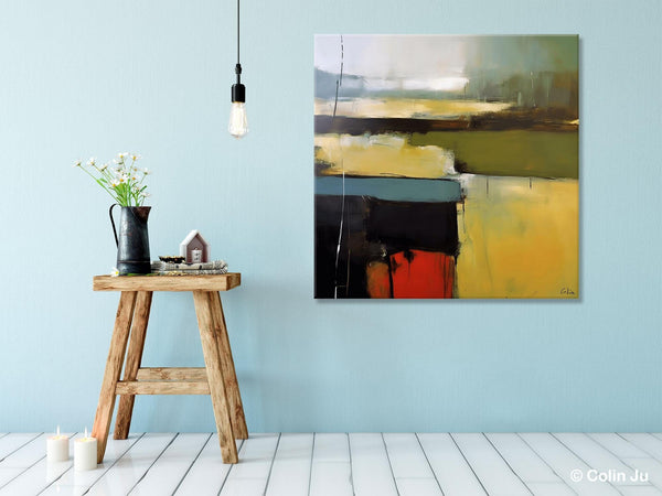 Large Abstract Painting for Bedroom, Original Modern Wall Art Paintings, Modern Acrylic Paintings, Huge Contemporary Canvas Paintings-Paintingforhome