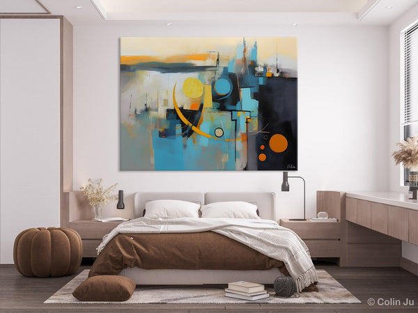 Extra Large Canvas Painting for Living Room, Original Acrylic Wall Art, Oversized Contemporary Acrylic Paintings, Abstract Canvas Paintings-Paintingforhome