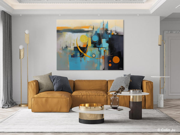 Extra Large Canvas Painting for Living Room, Original Acrylic Wall Art, Oversized Contemporary Acrylic Paintings, Abstract Canvas Paintings-Paintingforhome
