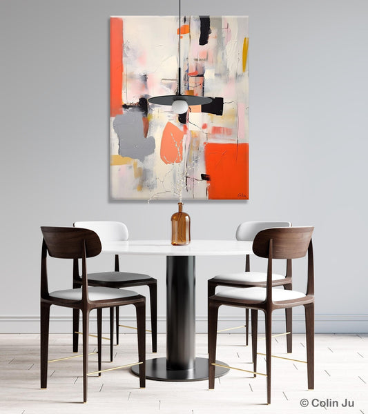 Acrylic Painting on Canvas, Contemporary Painting, Canvas Paintings for Dining Room, Extra Large Modern Wall Art, Original Abstract Painting-Paintingforhome