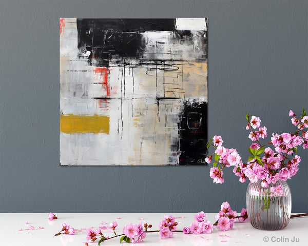 Large Abstract Art for Bedroom, Original Abstract Wall Art, Simple Modern Acrylic Artwork, Modern Canvas Paintings, Contemporary Canvas Art-Paintingforhome
