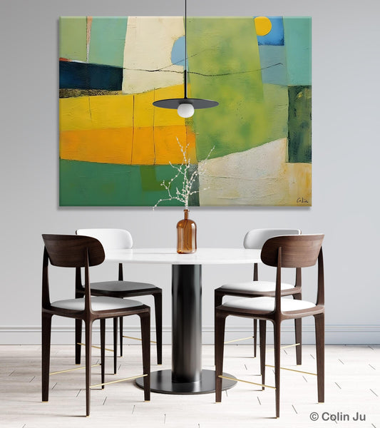 Original Canvas Artwork, Large Wall Art Painting for Dining Room, Contemporary Acrylic Painting on Canvas, Modern Abstract Wall Paintings-Paintingforhome