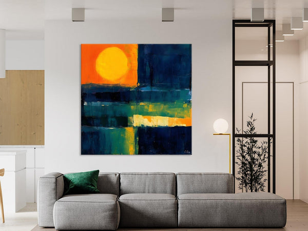 Large Abstract Painting for Dining Room, Modern Acrylic Artwork, Simple Canvas Paintings, Contemporary Canvas Art, Original Modern Wall Art-Paintingforhome
