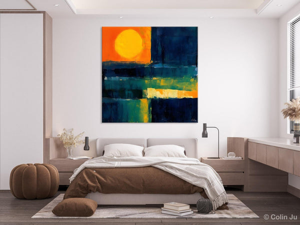 Large Abstract Painting for Dining Room, Modern Acrylic Artwork, Simple Canvas Paintings, Contemporary Canvas Art, Original Modern Wall Art-Paintingforhome
