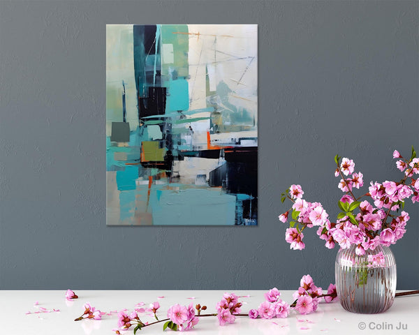 Original Abstract Art, Large Wall Art Painting for Dining Room, Large Modern Canvas Wall Paintings, Hand Painted Acrylic Painting on Canvas-Paintingforhome