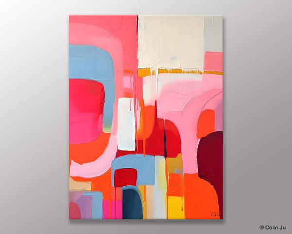 Contemporary Acrylic Painting on Canvas, Simple Abstract Art, Large Painting for Dining Room, Original Canvas Artwork, Wall Art Paintings-Paintingforhome