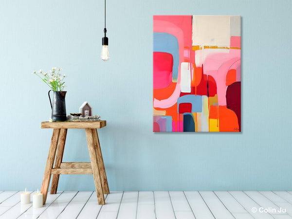 Contemporary Acrylic Painting on Canvas, Simple Abstract Art, Large Painting for Dining Room, Original Canvas Artwork, Wall Art Paintings-Paintingforhome