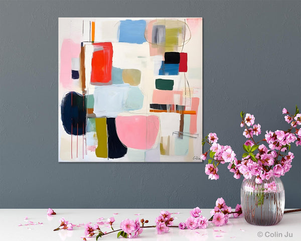 Modern Canvas Paintings, Large Abstract Painting for Bedroom, Original Abstract Wall Art, Modern Acrylic Artwork, Contemporary Canvas Art-Paintingforhome