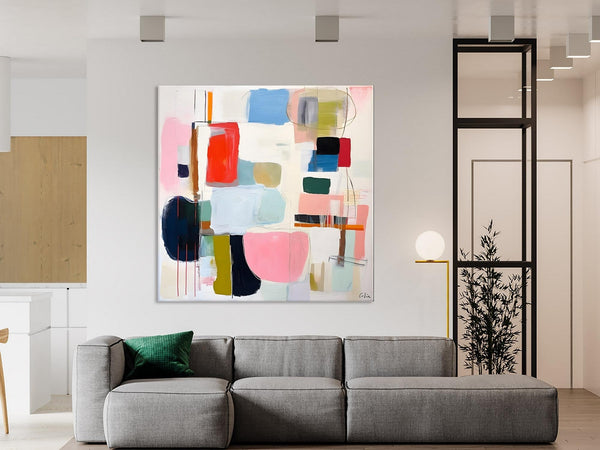 Modern Canvas Paintings, Large Abstract Painting for Bedroom, Original Abstract Wall Art, Modern Acrylic Artwork, Contemporary Canvas Art-Paintingforhome