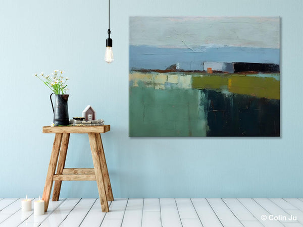 Landscape Acrylic Paintings, Landscape Abstract Painting, Modern Wall Art for Living Room, Original Abstract Art, Acrylic Painting on Canvas-Paintingforhome
