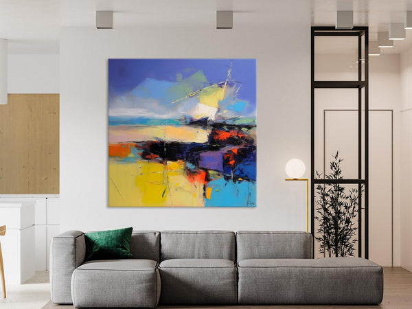 Modern Acrylic Artwork, Buy Art Paintings Online, Contemporary Canvas Art, Original Modern Paintings, Large Abstract Painting for Bedroom-Paintingforhome