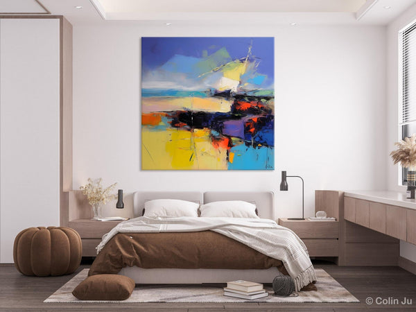 Modern Acrylic Artwork, Buy Art Paintings Online, Contemporary Canvas Art, Original Modern Paintings, Large Abstract Painting for Bedroom-Paintingforhome