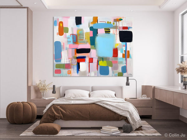 Original Abstract Art, Hand Painted Canvas Art, Modern Wall Art Ideas for Dining Room, Large Canvas Paintings, Contemporary Acrylic Painting-Paintingforhome