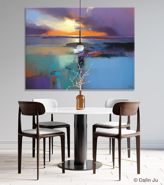 Landscape Canvas Paintings for Living Room, Original Landscape Paintings, Extra Large Modern Wall Art Paintings, Acrylic Painting on Canvas-Paintingforhome