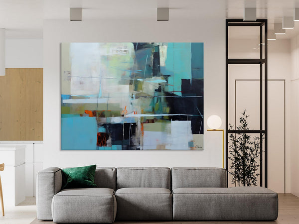 Extra Large Canvas Paintings, Original Abstract Painting, Modern Wall Art Ideas for Living Room, Impasto Art, Contemporary Acrylic Paintings-Paintingforhome