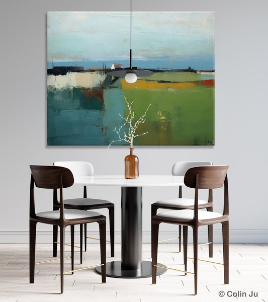 Abstract Landscape Painting for Living Room, Heavy Texture Painting, Hand Painted Canvas Art, Original Abstract Art, Acrylic Art on Canvas-Paintingforhome