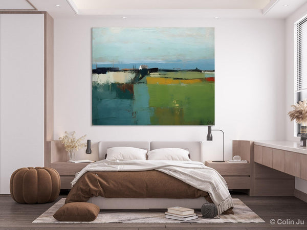 Abstract Landscape Painting for Living Room, Heavy Texture Painting, Hand Painted Canvas Art, Original Abstract Art, Acrylic Art on Canvas-Paintingforhome