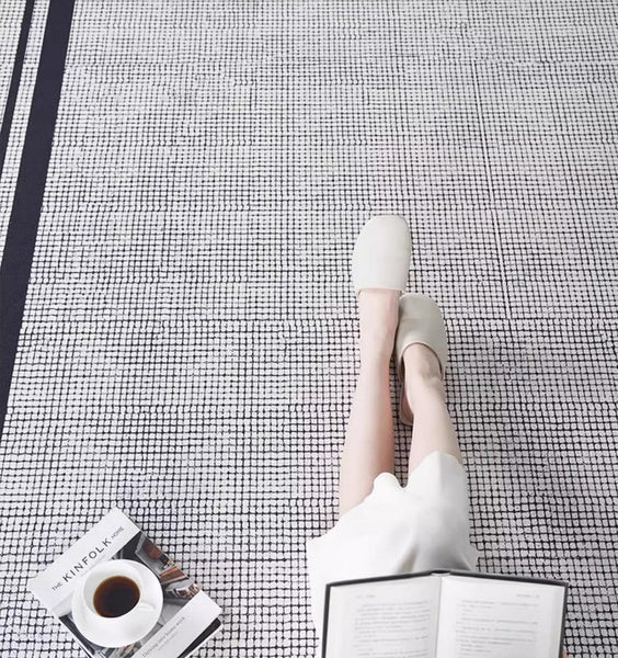 Large Modern Rugs for Living Room, Mid Century Modern Rugs for Bedroom, Contemporary Abstract Rugs under Dining Room Table-Paintingforhome