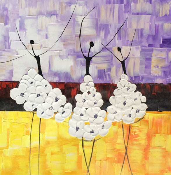 Simple Modern Art, Canvas Painting for Sale, Ballet Dancer Painting, Original Artwork, Paintings for Bedroom, Buy Art Online-Paintingforhome
