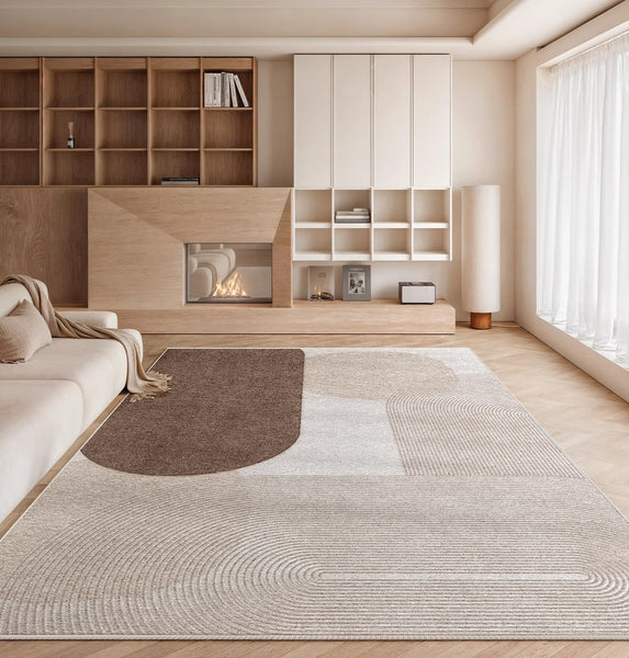 Living Room Contemporary Modern Rugs, Extra Large Abstract Geometric Modern Rugs, Bedroom Modern Rugs, Modern Rugs for Dining Room-Paintingforhome