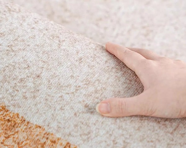 Colorful Modern Rugs under Dining Room Table, Abstract Area Rugs for Living Room, Modern Carpets for Kitchen, Geometric Contemporary Modern Rugs Next to Bed-Paintingforhome