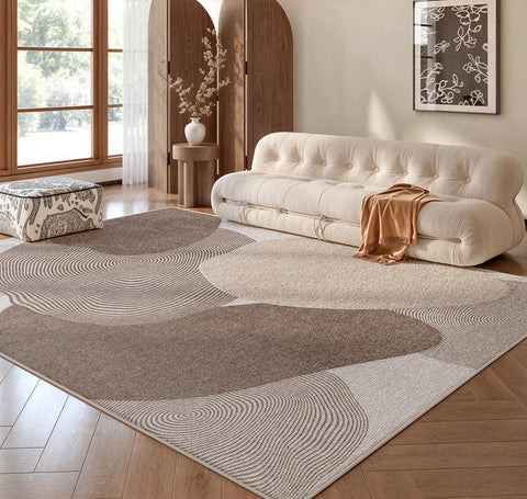 Living Room Modern Rugs, Modern Living Room Rug Placement Ideas, Extra Large Contemporary Area Rugs for Bedroom, Dining Room Floor Carpets-Paintingforhome