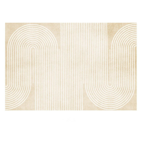 Cream Color Modern Living Room Rugs, Dining Room Modern Rugs, Thick Soft Modern Rugs for Living Room, Contemporary Rugs for Bedroom-Paintingforhome