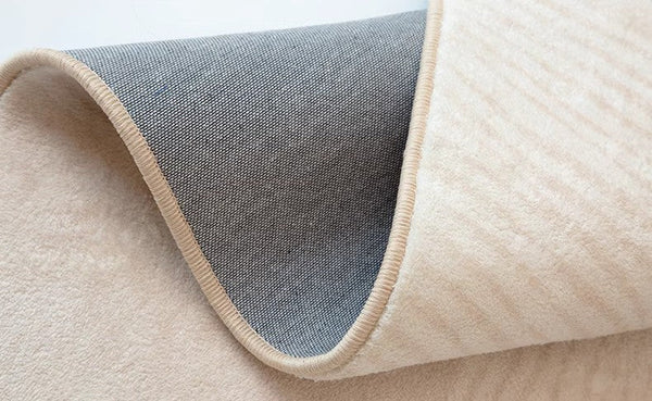 Cream Color Modern Living Room Rugs, Dining Room Modern Rugs, Thick Soft Modern Rugs for Living Room, Contemporary Rugs for Bedroom-Paintingforhome