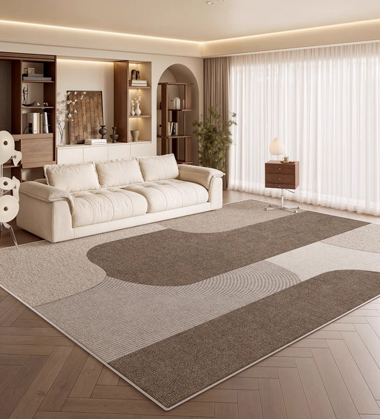 Modern Living Room Rug Placement Ideas, Extra Large Contemporary Area Rugs for Bedroom, Dining Room Floor Carpets, Living Room Modern Rugs-Paintingforhome