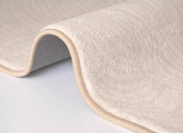 Dining Room Modern Rugs, Cream Color Modern Living Room Rugs, Thick Soft Modern Rugs for Living Room, Contemporary Rugs for Bedroom-Paintingforhome