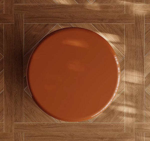 Contemporary Round Side Table, Minimalist Modern Occasional Table, Unique Small End Table, Portable Casual Side Table, Low Profile Sofa Table, Creative Coffee Table, Lightweight Indoor Outdoor Table, Contemporary Side Table-Paintingforhome