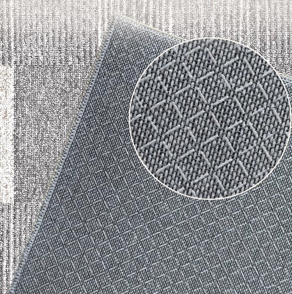 Modern Floor Rugs for Bedroom, Dining Room Floor Rug, Large Gray Floor Rugs for Living Room, Extra Large Geometric Modern Rugs for Office-Paintingforhome