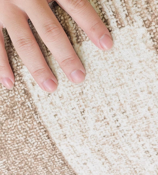 Mid Century Modern Rugs for Bedroom, Contemporary Abstract Rugs under Dining Room Table, Large Modern Rugs for Living Room-Paintingforhome