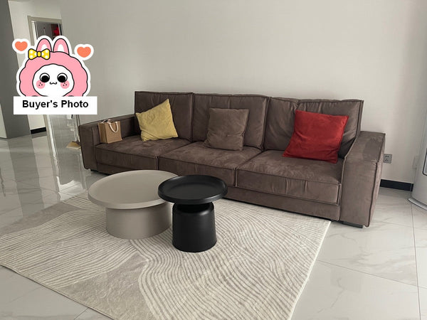 Grey Thick Soft Modern Rugs for Living Room, Dining Room Modern Rugs, Modern Living Room Rugs, Contemporary Rugs for Bedroom-Paintingforhome