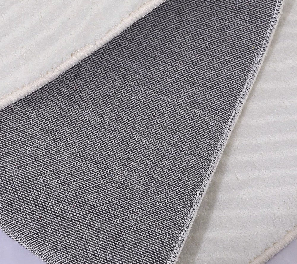 Modern Round Rugs for Dining Room, Gray Round Rugs under Coffee Table ...