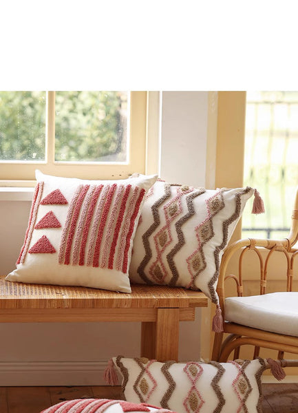 Modern Decorative Pillows for Interior Design, Simple Decorative Pillow Covers, Square Modern Throw Pillows for Couch, Contemporary Modern Sofa Pillows-Paintingforhome