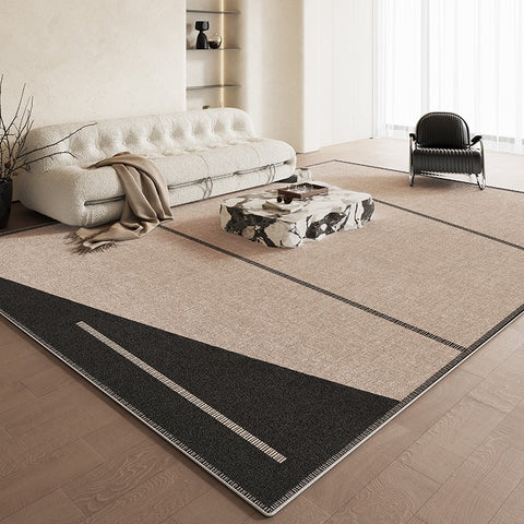 Modern Rug Ideas for Living Room, Contemporary Abstract Rugs for Dining Room, Bedroom Floor Rugs, Simple Abstract Rugs for Living Room-Paintingforhome