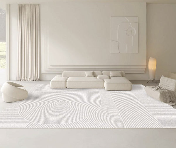 Geometric Modern Rugs for Dining Room, Simple Modern Carpets for Interior Design, Abstract Geometric Modern Rugs for Living Room, Soft Modern Rugs for Bedroom-Paintingforhome