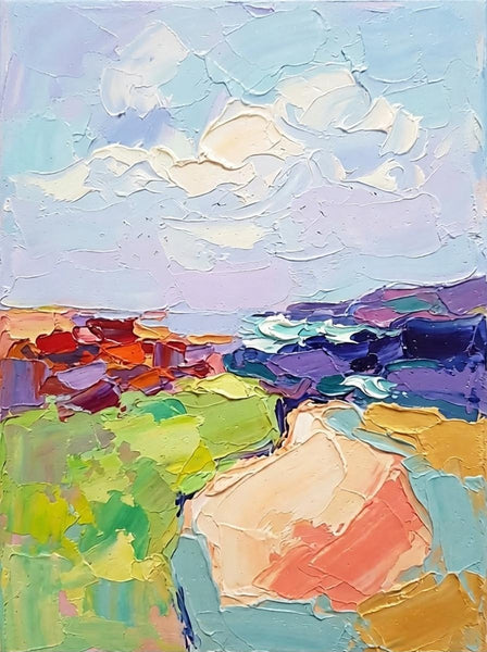 Modern Abstract Painting, Original Abstract Art, Impasto Artwork, Original Small Paintings, Hand Painted Canvas Art, Palette Knife Paintings