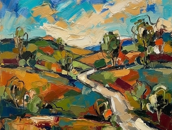 Original Abstract Art, Hand Painted Canvas Art, Original Small Painting, Abstract Landscape Painting, Impasto Artwork, Buy Paintings Online