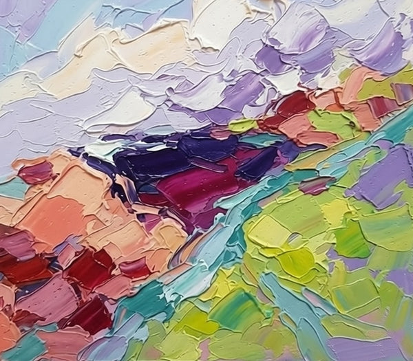 Hand Painted Canvas Art, Original Oil Painting, Palette Knife Paintings, Modern Abstract Painting, Impasto Artwork, Original Abstract Art