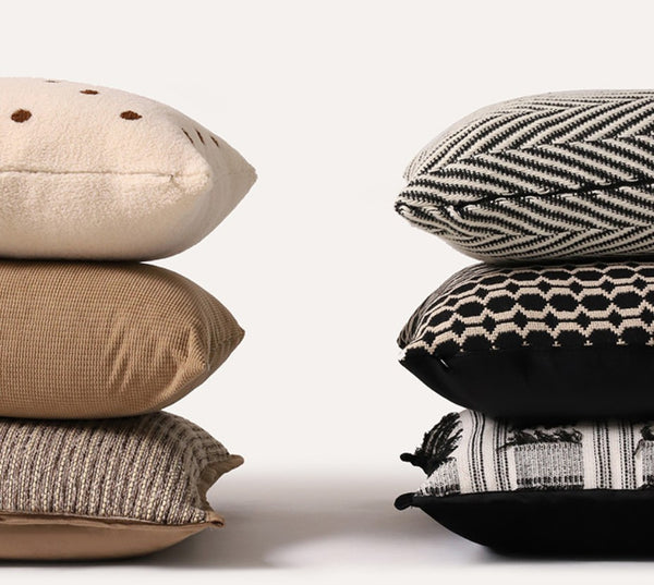 Geometric Modern Sofa Pillows, Decorative Pillows for Couch, Contemporary Throw Pillows, Modern Pillows for Dining Room, Modern Sofa Pillows-Paintingforhome