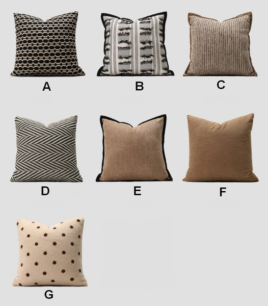 Geometric Modern Sofa Pillows, Decorative Pillows for Couch, Contemporary Throw Pillows, Modern Pillows for Dining Room, Modern Sofa Pillows-Paintingforhome