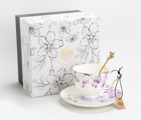 Luxury Tea Cup with Saucer, Elegant Coffee Cup, Porcelain Coffee Cup, Ceramic Tea Cup Set, Porcelain Tea cups, British Tea Cup Set, Afternoon Tea Cup with Saucer Set-Paintingforhome