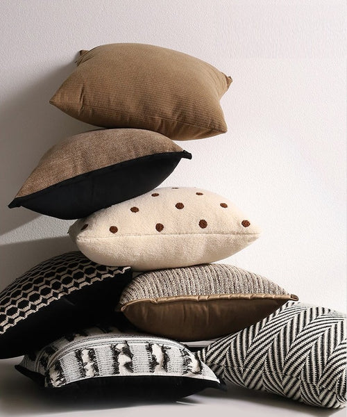 Geometric Modern Sofa Pillows, Decorative Pillows for Couch, Contemporary Throw Pillows, Modern Pillows for Dining Room, Modern Sofa Pillows-Paintingforhome