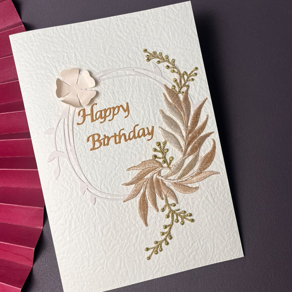 Beautiful Greeting Cards to Friends, Embroidery Greeting Cards, Creative Birthday Greeting Card, Original Handmade Embroidery Greeting Cards-Paintingforhome